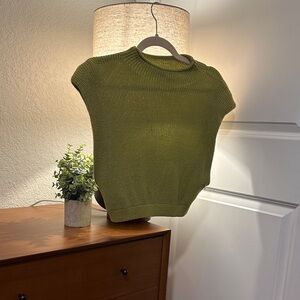 L'Academie Olive Knit Sleeveless Set